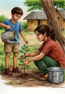 स्वच्छता अभियान और वृक्षारोपण (1)